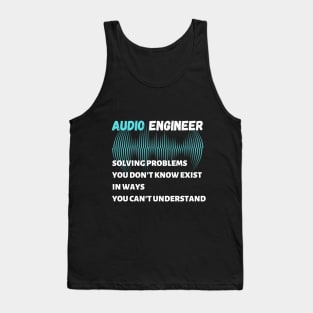 Audio engineer solving problems Unisex Tank Top